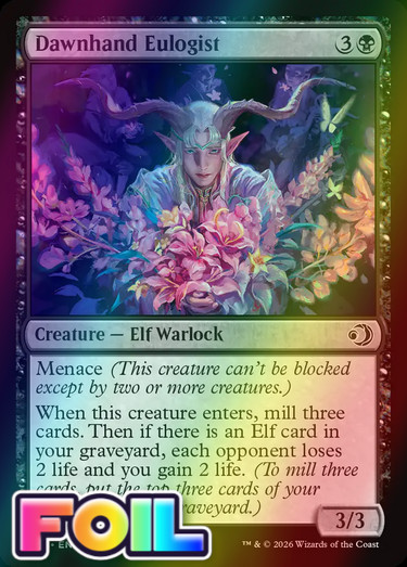 x1 Dawnhand Eulogist FOIL ECL Lorwyn Eclipsed MTG 99 M/NM 1x x1 Dawnhand Eulogist FOIL ECL Lorwyn Eclipsed MTG 99 M/NM 1x