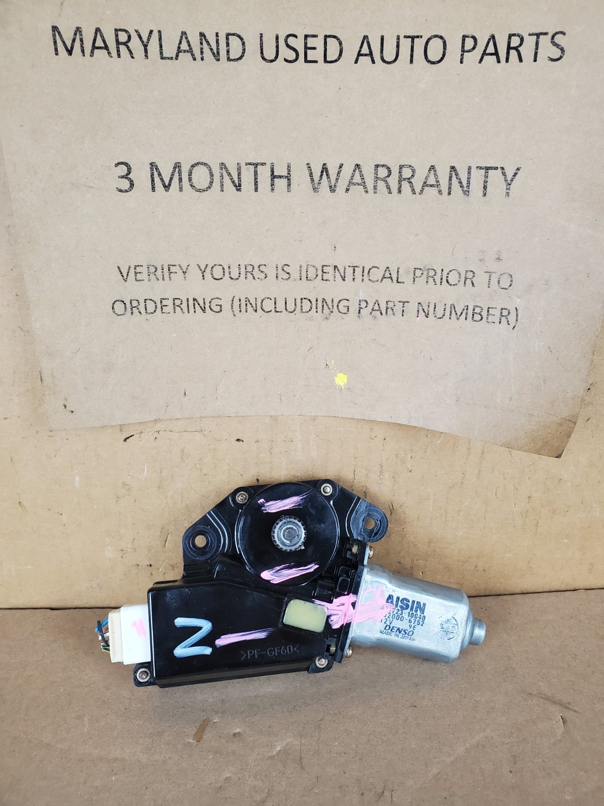 2001-2007 Toyota Sequoia Sunroof Motor Sun Roof Motor + WARRANTY