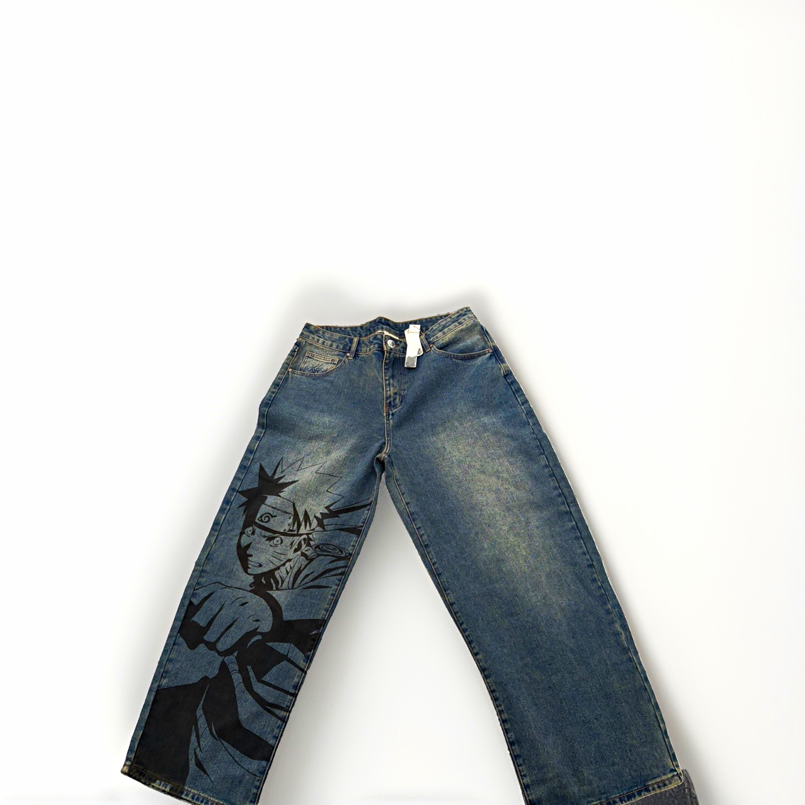 🔥 YoungLA x Naruto Kakashi Denim Jeans (Size L) - New With Tags 🔥