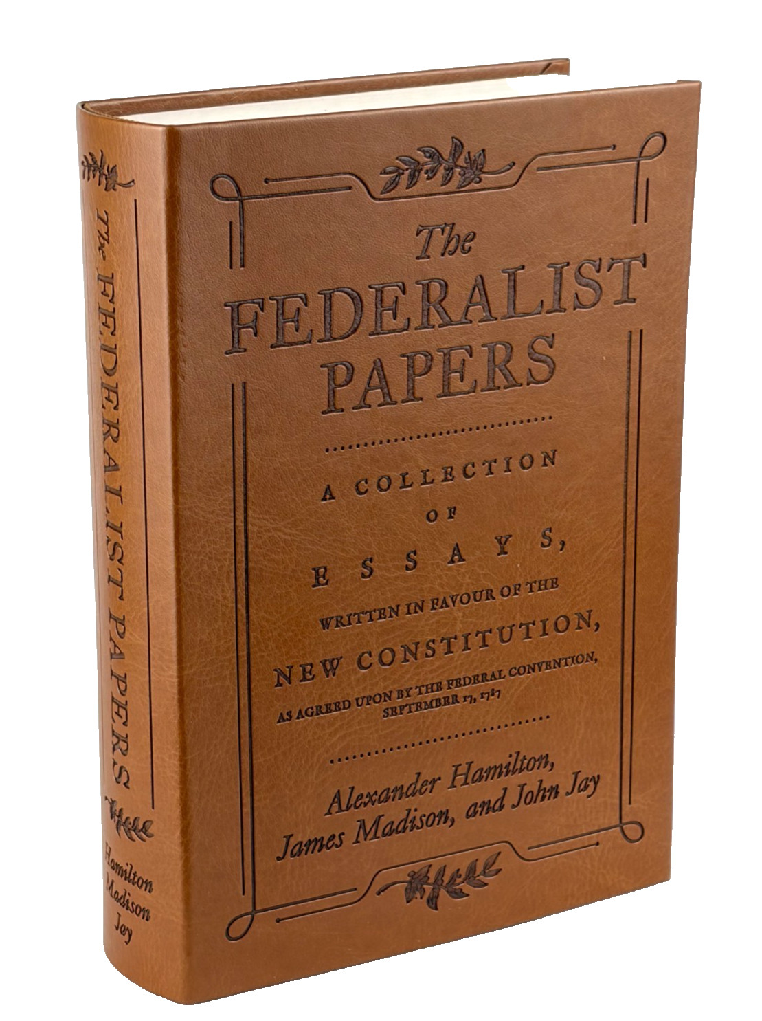 THE FEDERALIST PAPERS Alexander Hamilton James Madison Soft Faux Leather NEW THE FEDERALIST PAPERS Alexander Hamilton James Madison Soft Faux Leather NEW