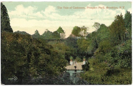Brooklyn, New York, Prospect Park, Vale of Cashmere 1909 Postcard Brooklyn, New York, Prospect Park, Vale of Cashmere 1909 Postcard