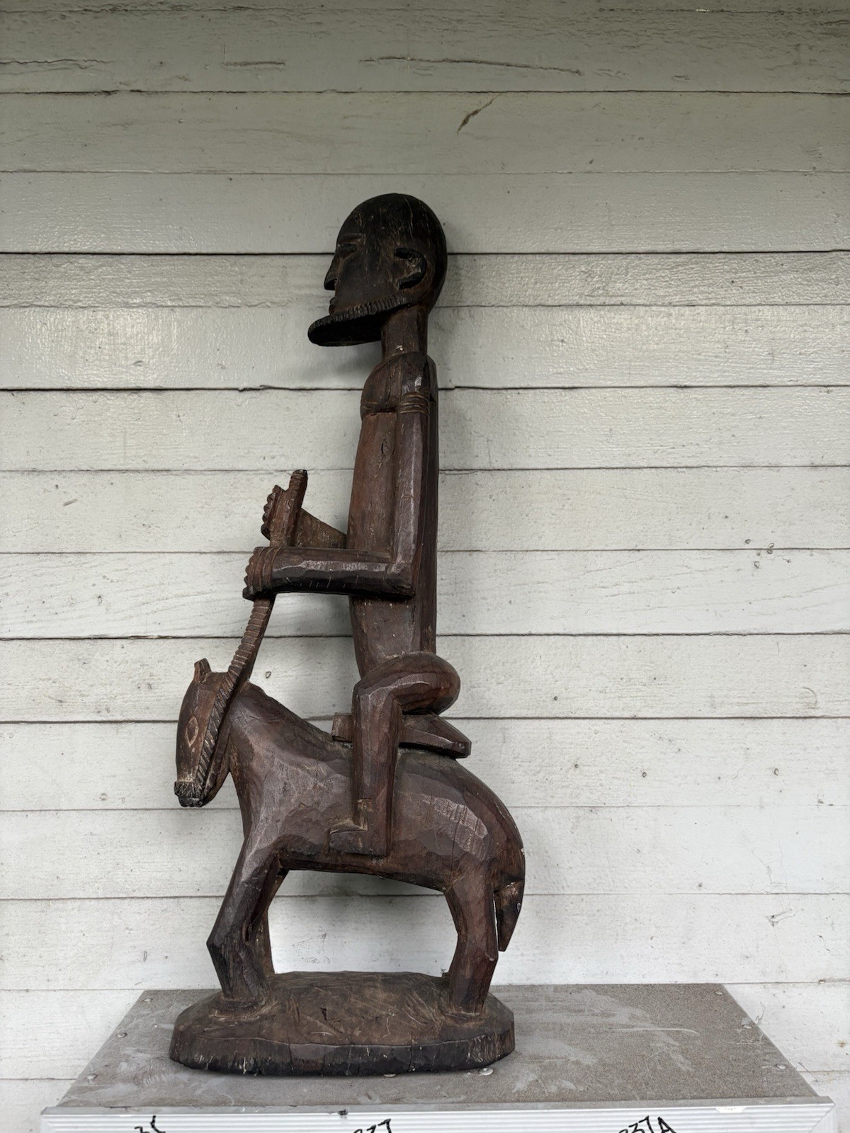 Old  Dogon Horse$ Rider Statue