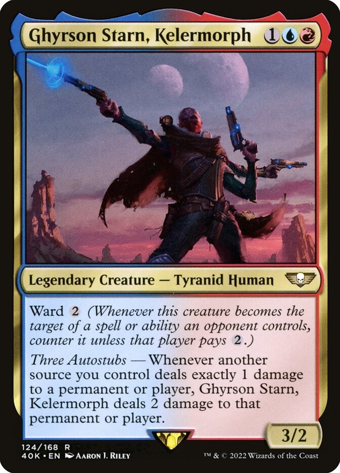 MTG Magic the Gathering Ghyrson Starn, Kelermorph (124/675) Warhammer 40,000 LP MTG Magic the Gathering Ghyrson Starn, Kelermorph (124/675) Warhammer 40,000 LP