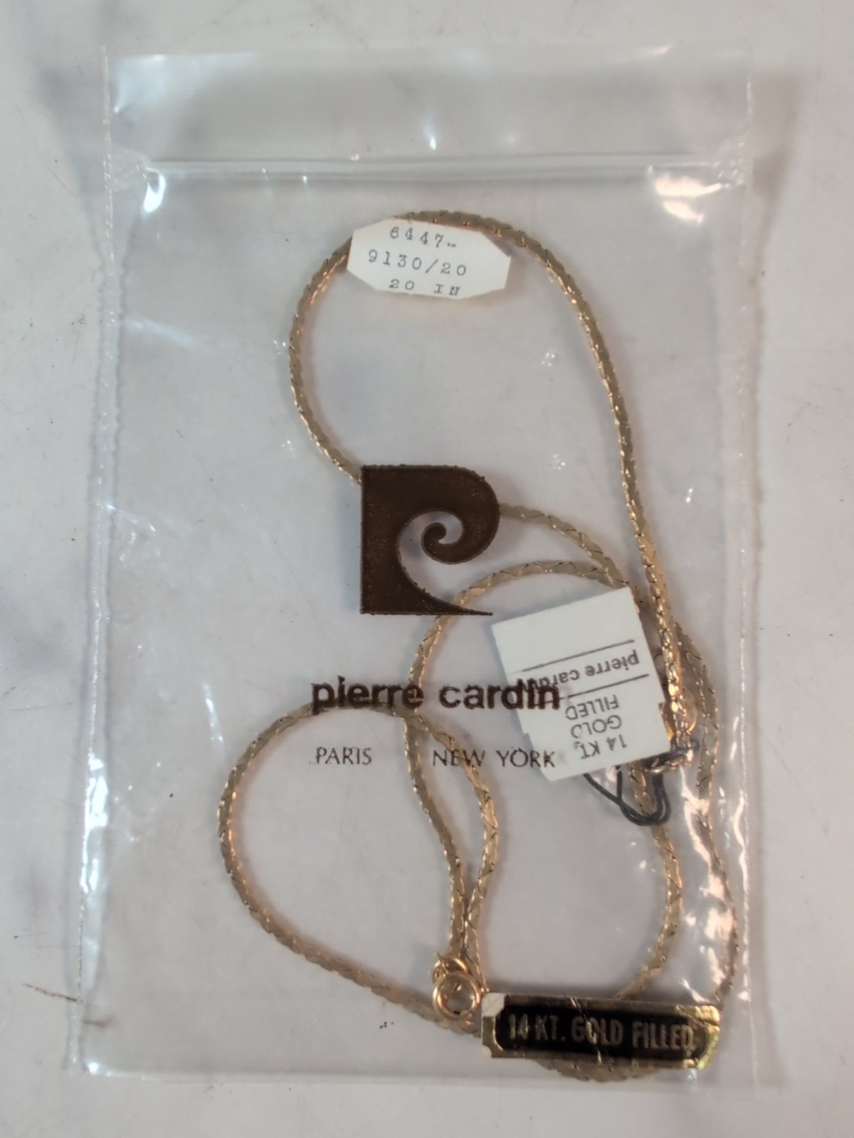 Vintage 1960\'s Pierre Cardin 14K Gold Filled 20\ Vintage 1960\'s Pierre Cardin 14K Gold Filled 20\
