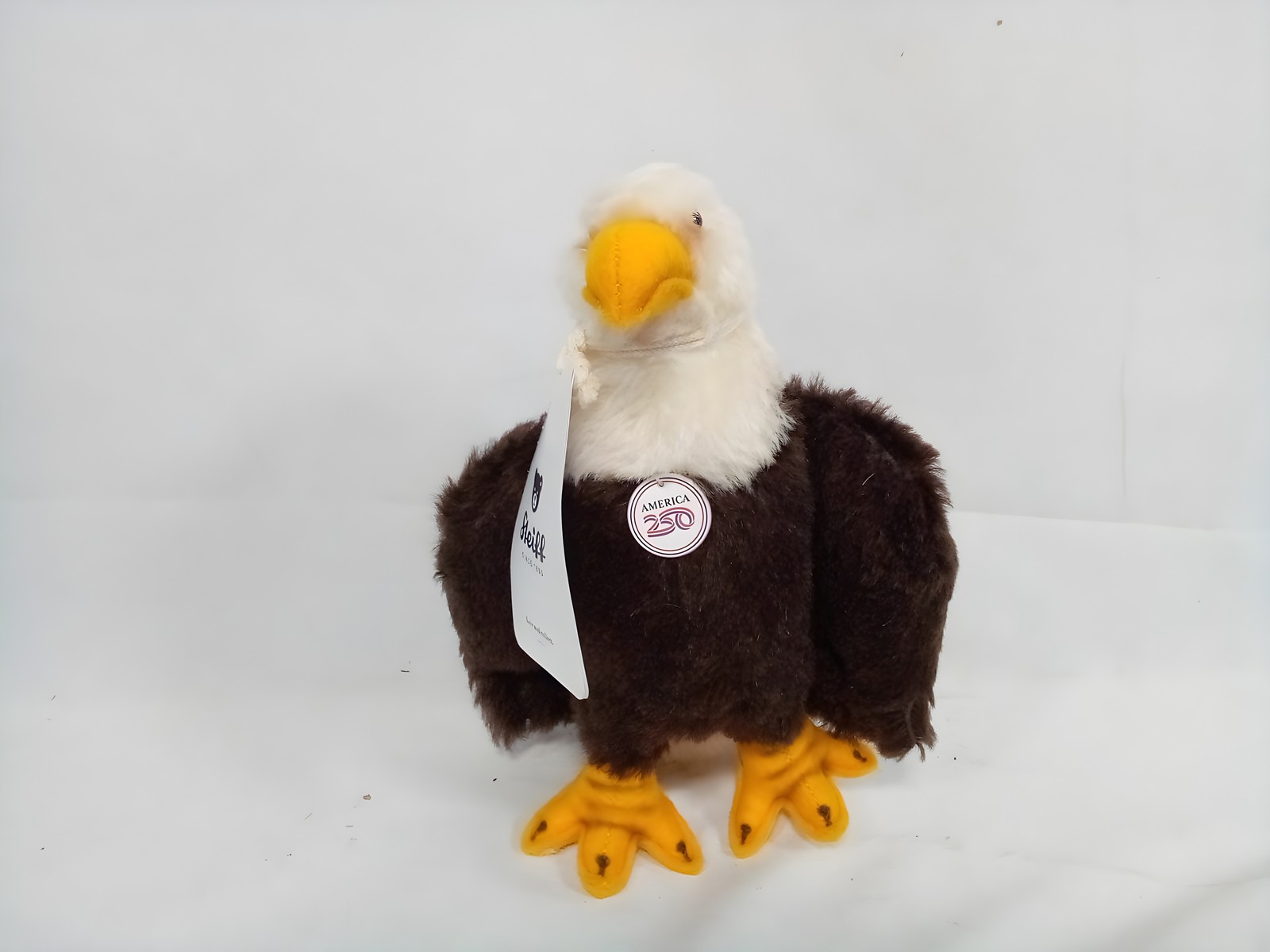 Steiff America 250th Anniversary Bald Eagle Mohair Plush with Box