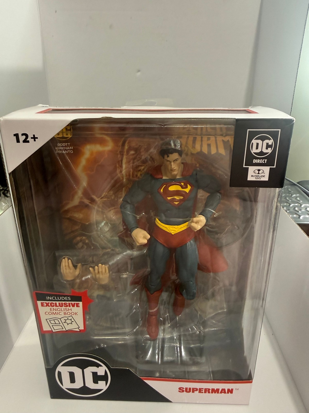 DC Direct McFarlane Toys Superman 7 Inch Action Figure with Exclusive Comic Book