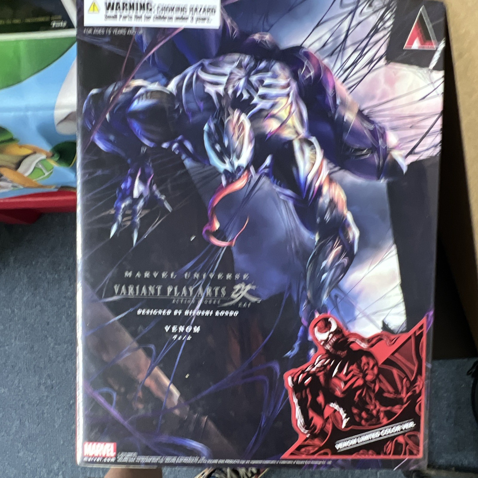 Square Enix Variant Play Arts Kai Venom Action Figure Boxed w/Alt Hands & Head