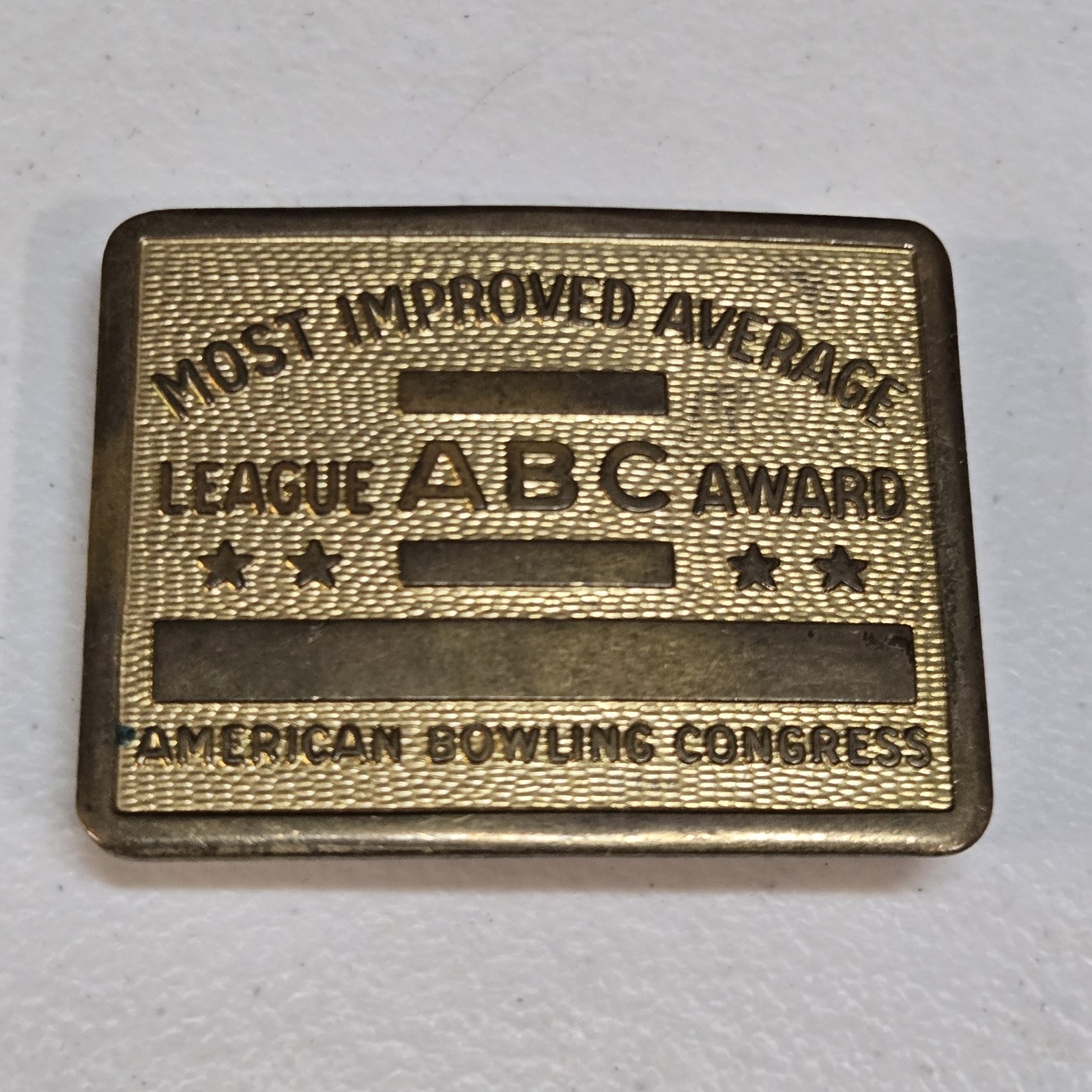 Vintage Bowling League ABC Award For Most Improved Average