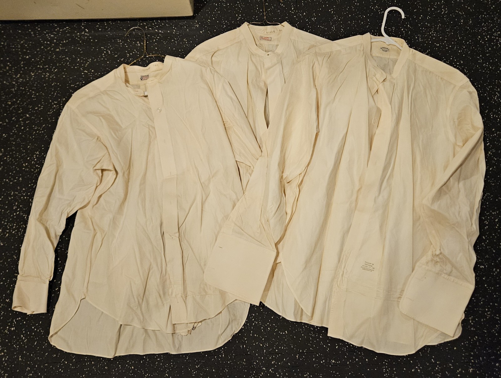 Vintage antique 1920s 1930s men\'s tuxedo dress shirts arrow sanforized 17-35