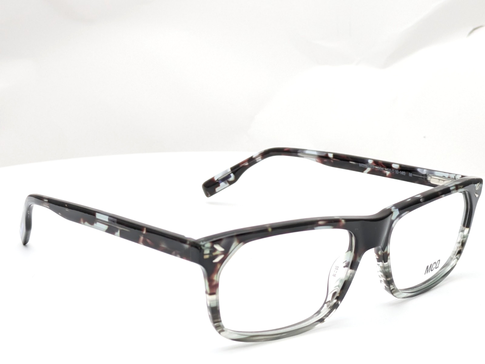 McQ Alexander McQueen MQ0349O 004 Havana Green Men\'s Eyeglasses Frames 55-16-145