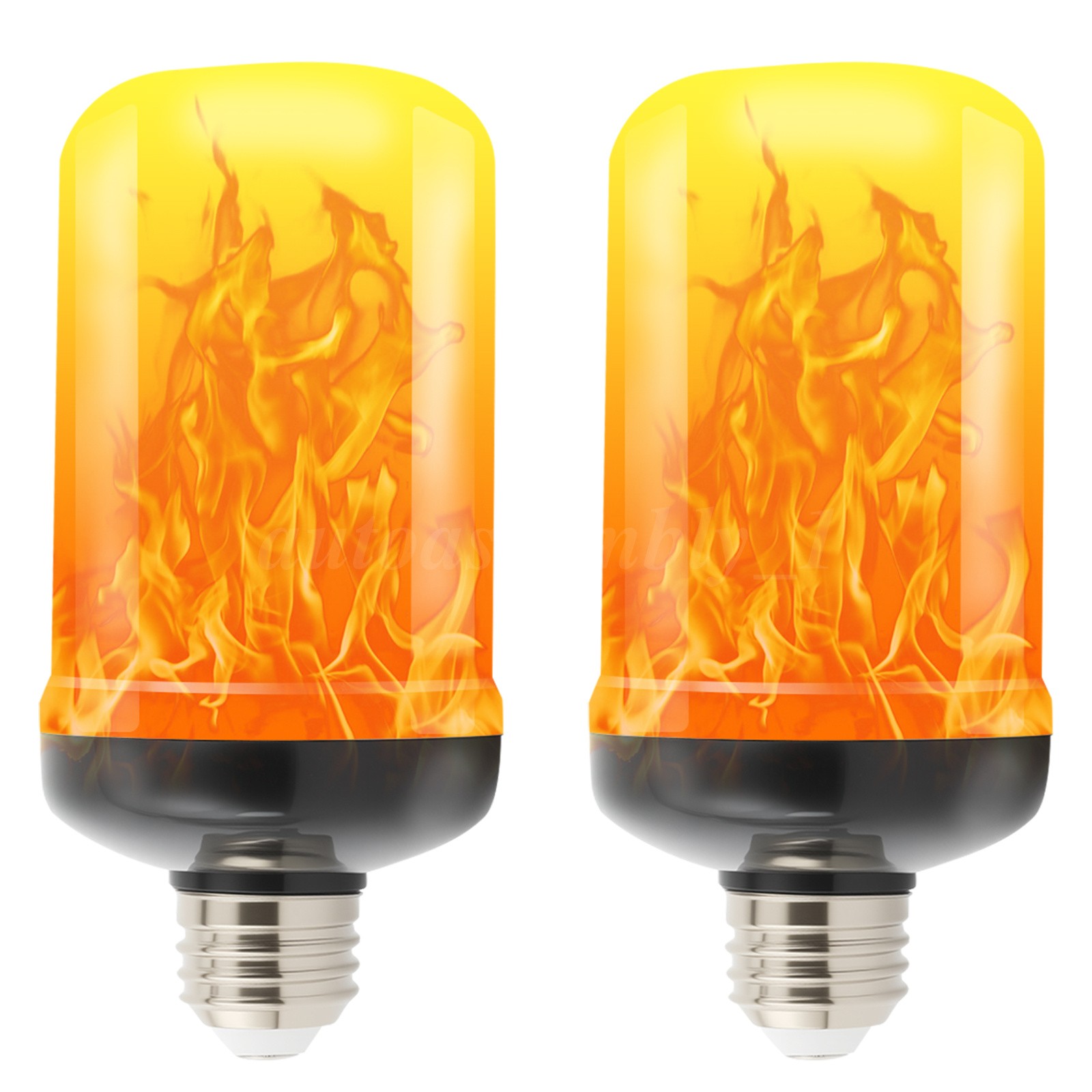 2-4 Pcs LED Bulbs Flame Light Bulbs Flickering Fire Effect/ E26 Blue & Yellow 2-4 Pcs LED Bulbs Flame Light Bulbs Flickering Fire Effect/ E26 Blue & Yellow