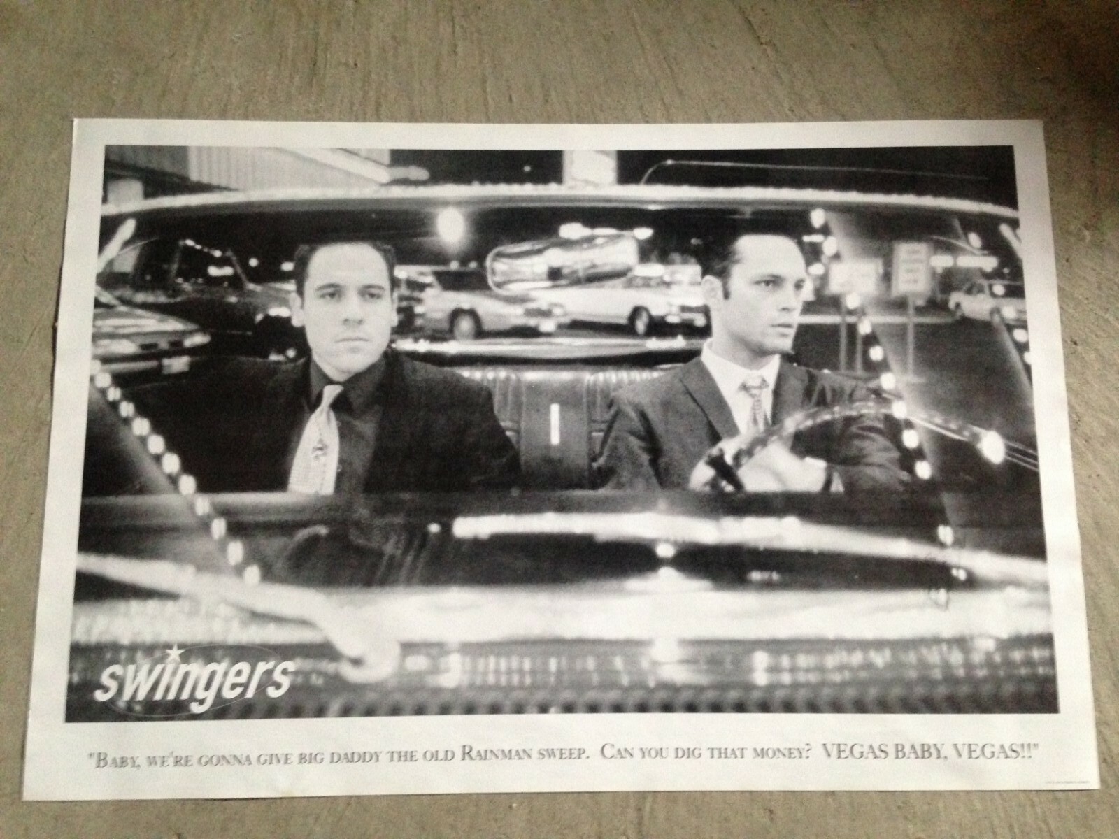 SWINGERS JON FAVREAU & VINCE VAUGHN FILM POSTER 24 x 36