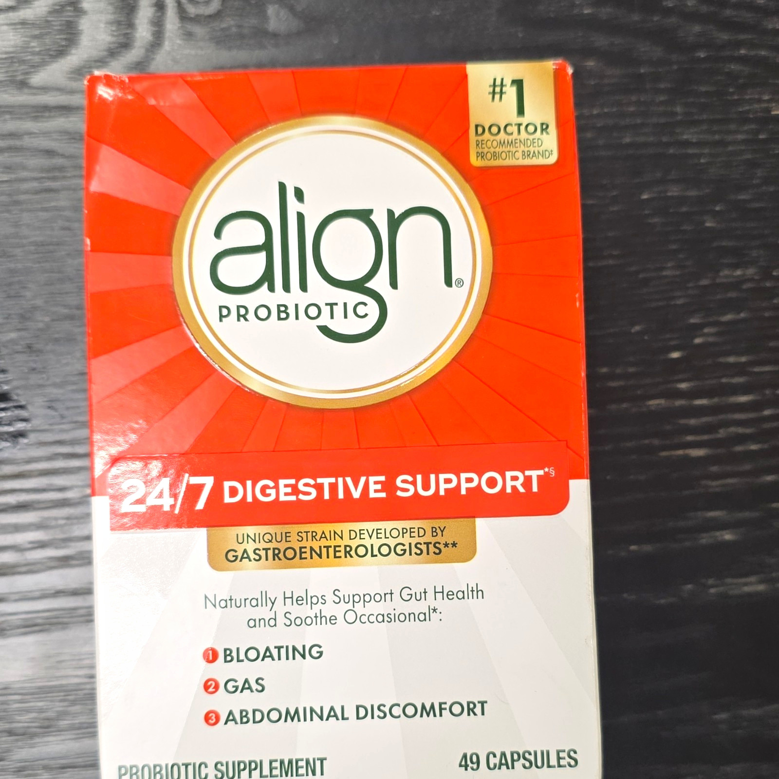 Align Probiotic 24/7 Digestive Support 10mg Capsules 49 Ct Exp 12/2027 Align Probiotic 24/7 Digestive Support 10mg Capsules 49 Ct Exp 12/2027