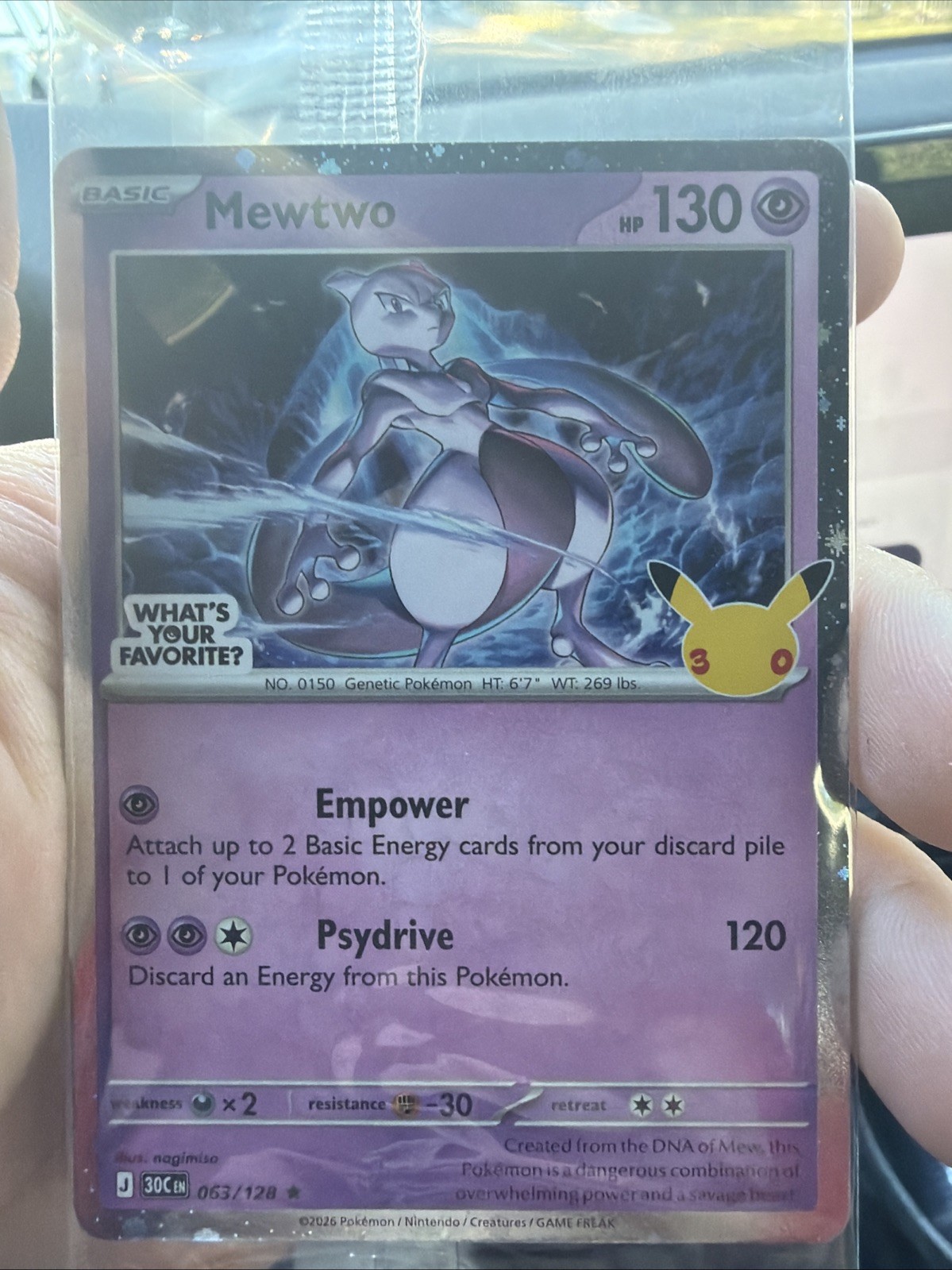 Target Mewtwo Pokemon Promo Family Event 30th Anniversary Sealed