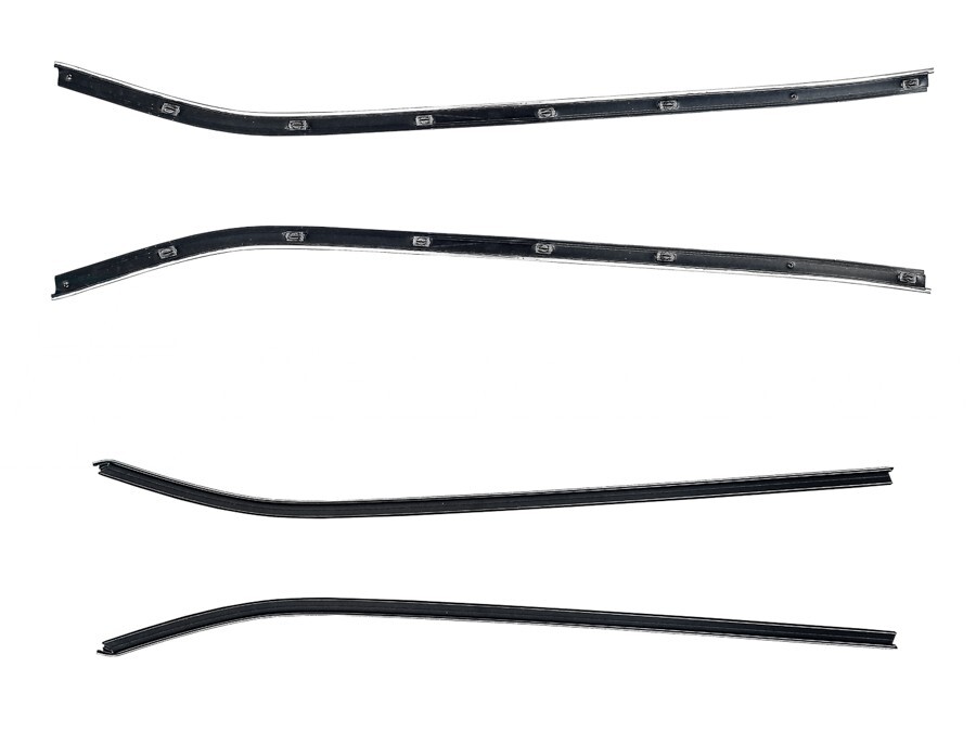 1969-1975  Corvette  Convertible door window glass beltline weatherstrip sweeps