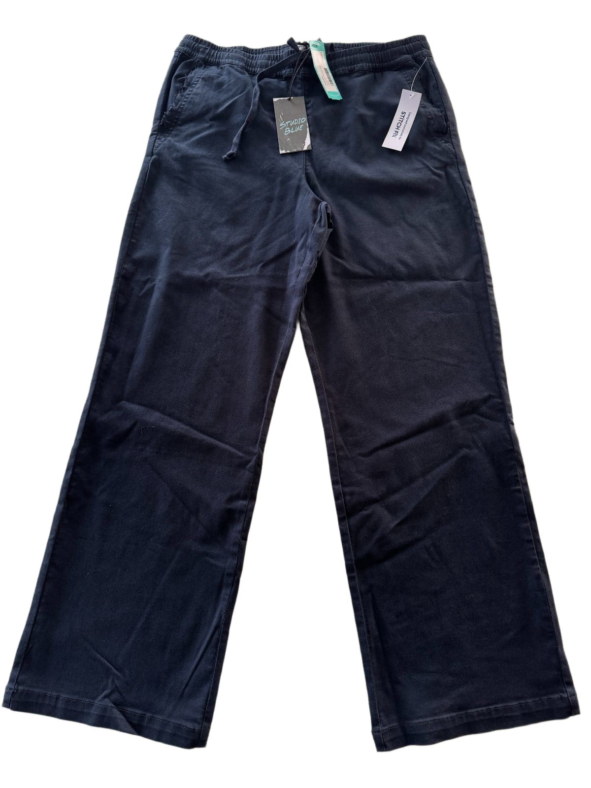 Studio Blue Stitch Fix Nicole High Rise Wide Leg Drawstring Pants Indigo Large N Studio Blue Stitch Fix Nicole High Rise Wide Leg Drawstring Pants Indigo Large N