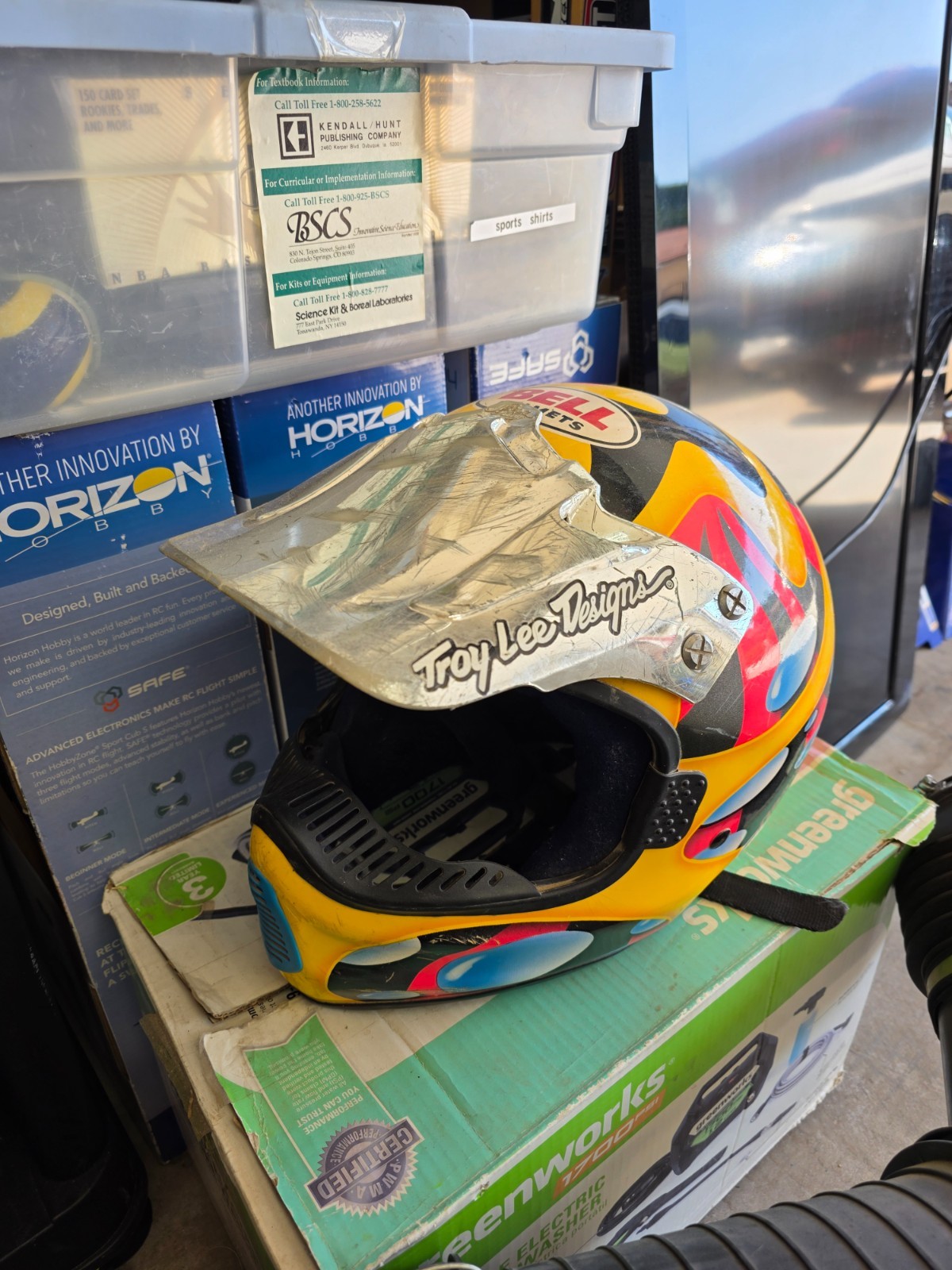 1995 BELL MOTO 6  Jeremy McGrath SHOWTIME Riding Helmet