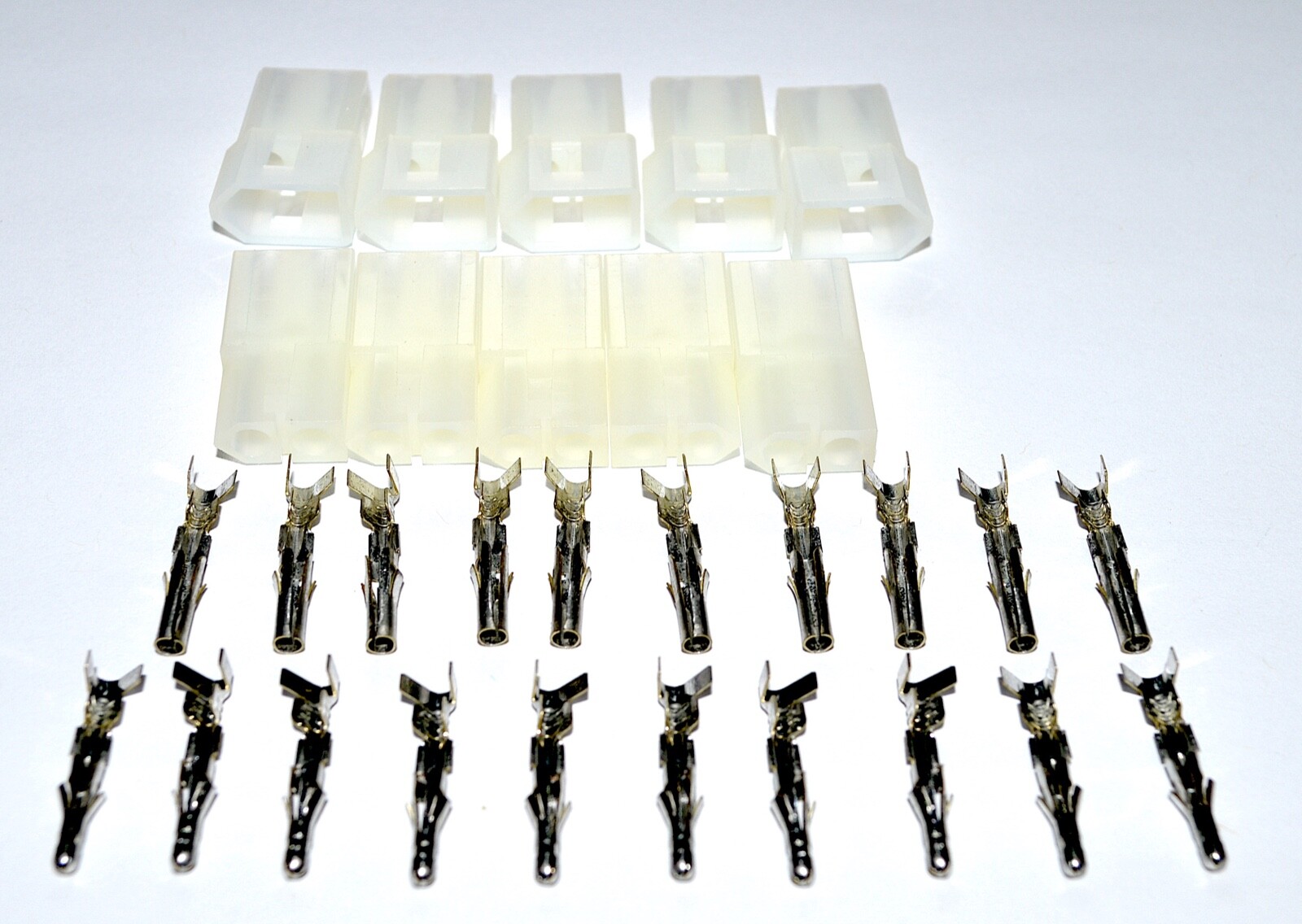 2 Pin .093 Molex Connector Kit, 5 Sets, w/14-20 AWG .093\