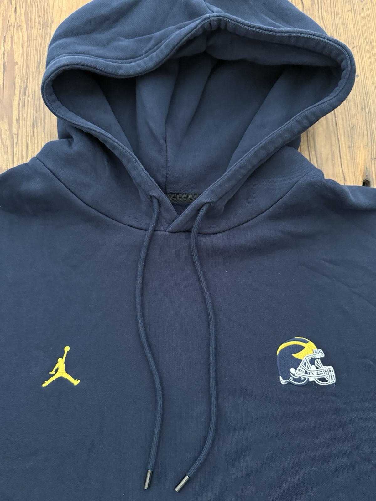 Nike Jordan Michigan Wolverines Football Player Issued  Hoodie Sweatshirt Sz XXL