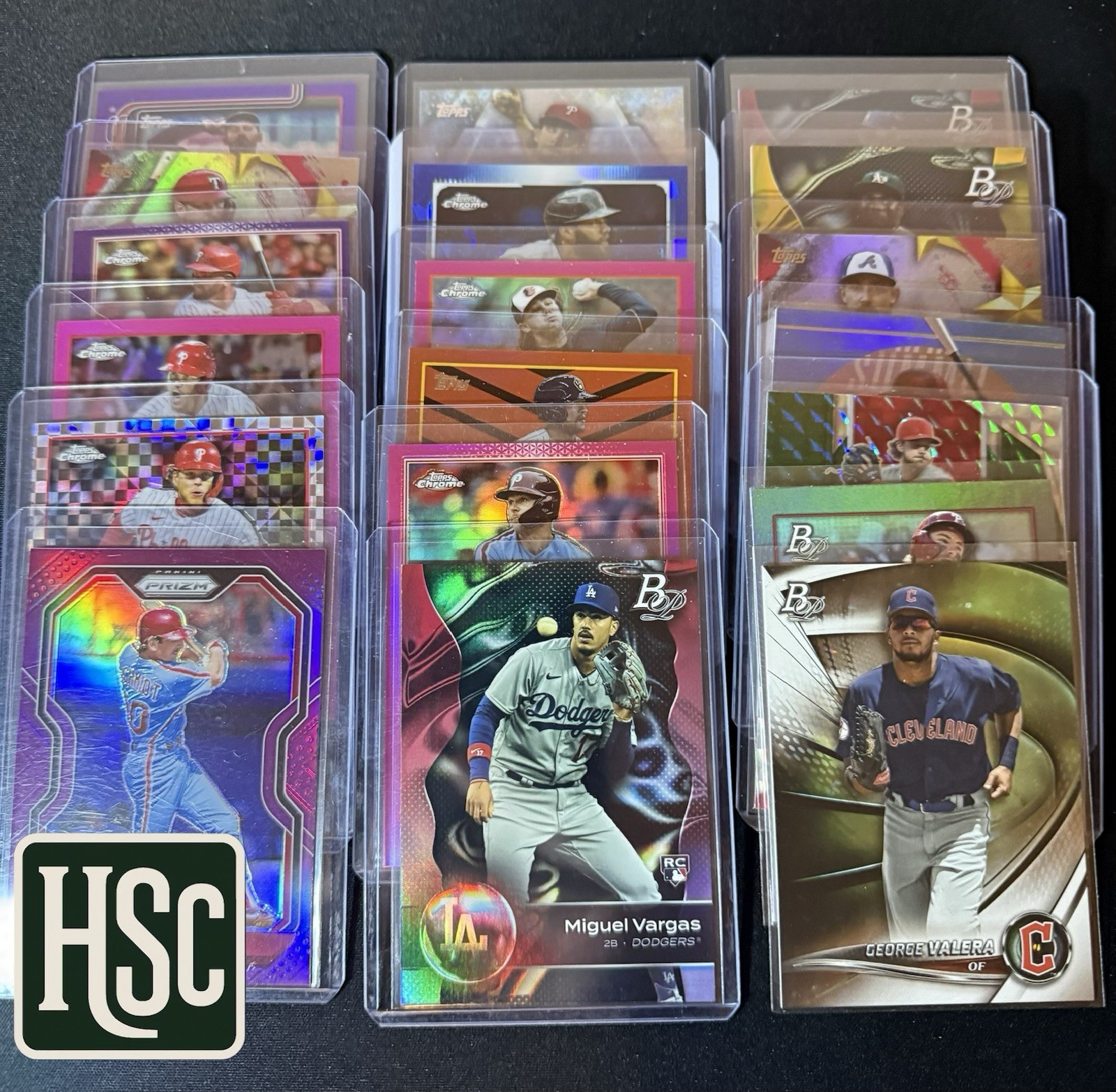 Baseball MLB - 60 Card Lot - Rookies, Parallels, Memorabilia, Autos, Numbered