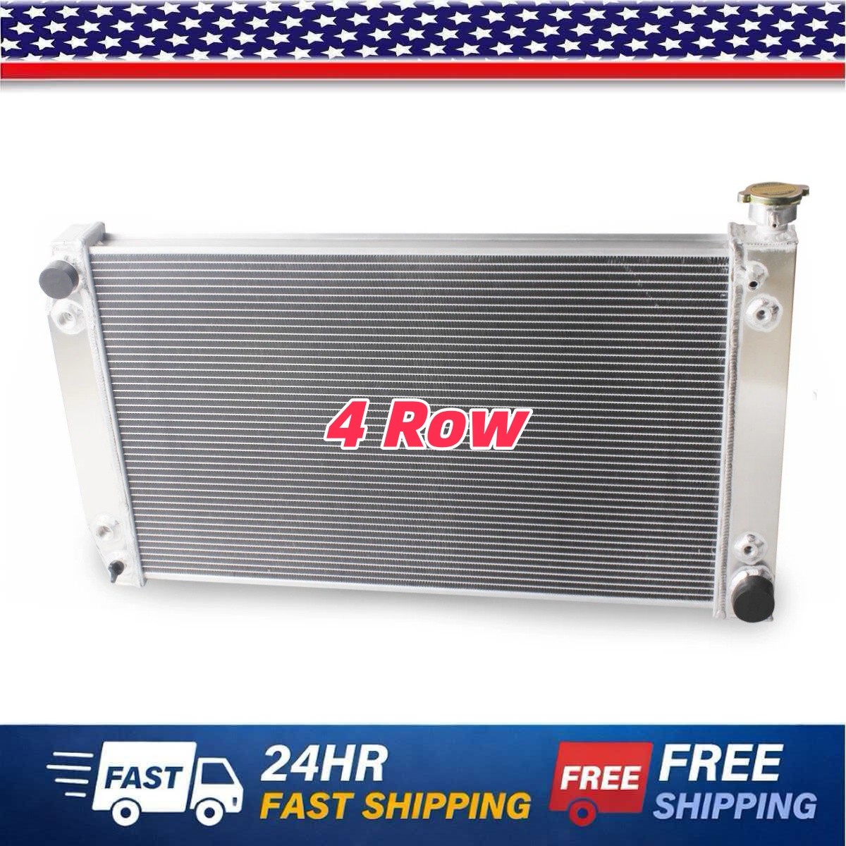 Fits 1988-1999 Chevy C/K 1500 2500 3500 Pickup Blazer Aluminum Radiator 4 Rows