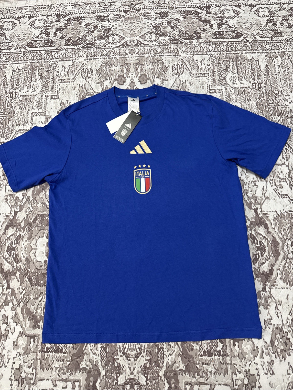 NWT Italy National Team adidas DNA Graphic Shirt JZ2067 Men's Large