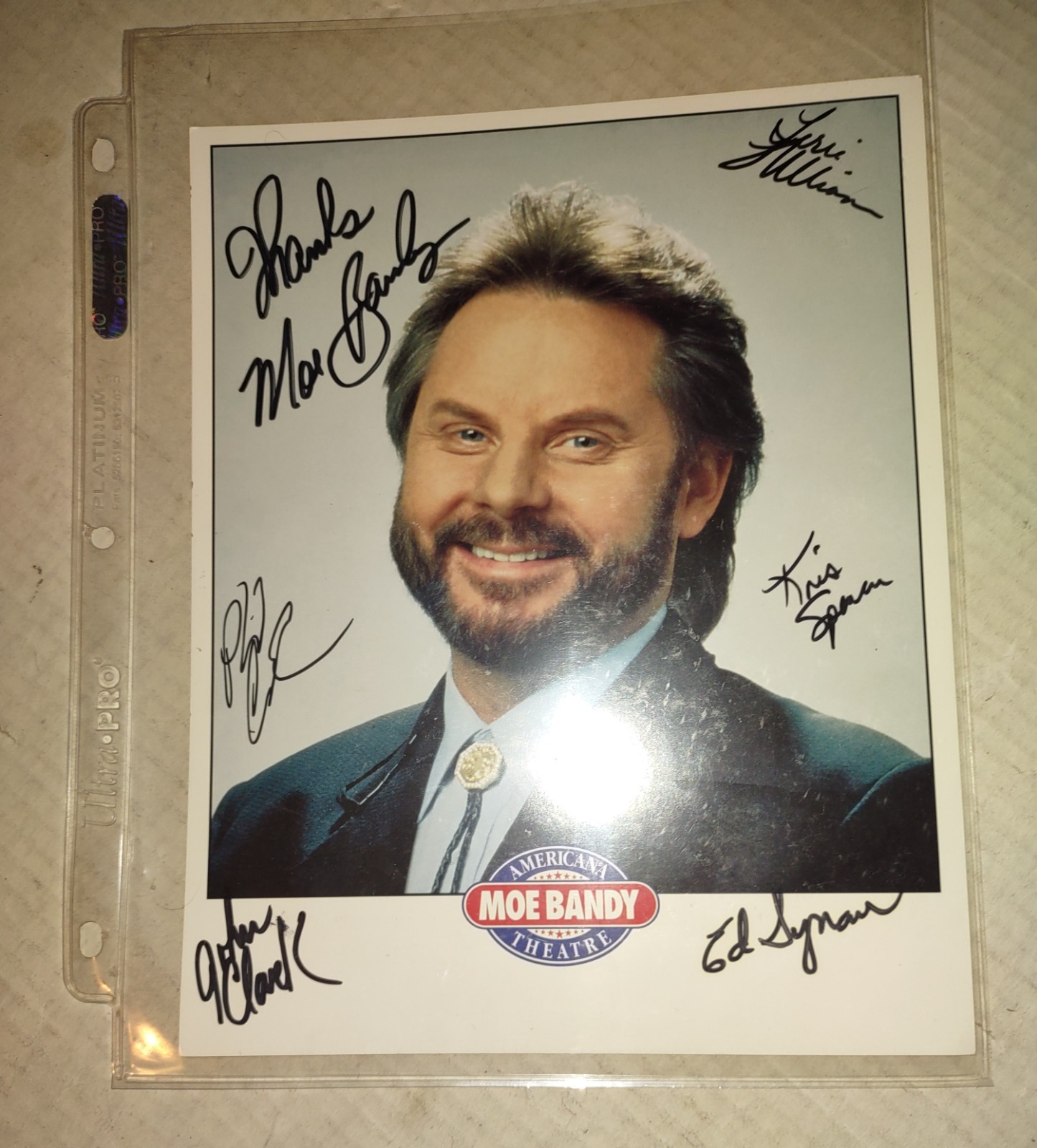 Moe Bandy 8x10 Photo Multiple Signed Autograph (no COA) Moe Bandy 8x10 Photo Multiple Signed Autograph (no COA)