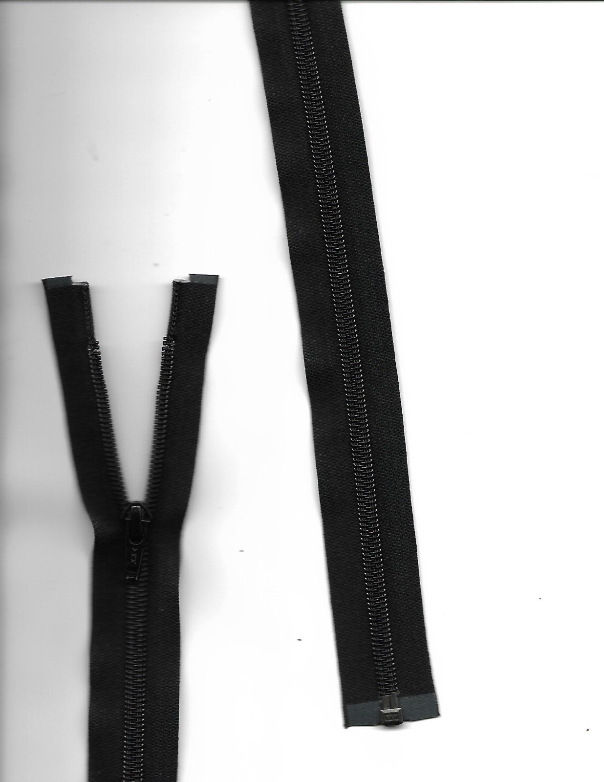 NEW BLACK Jacket separating zipper 24\ NEW BLACK Jacket separating zipper 24\