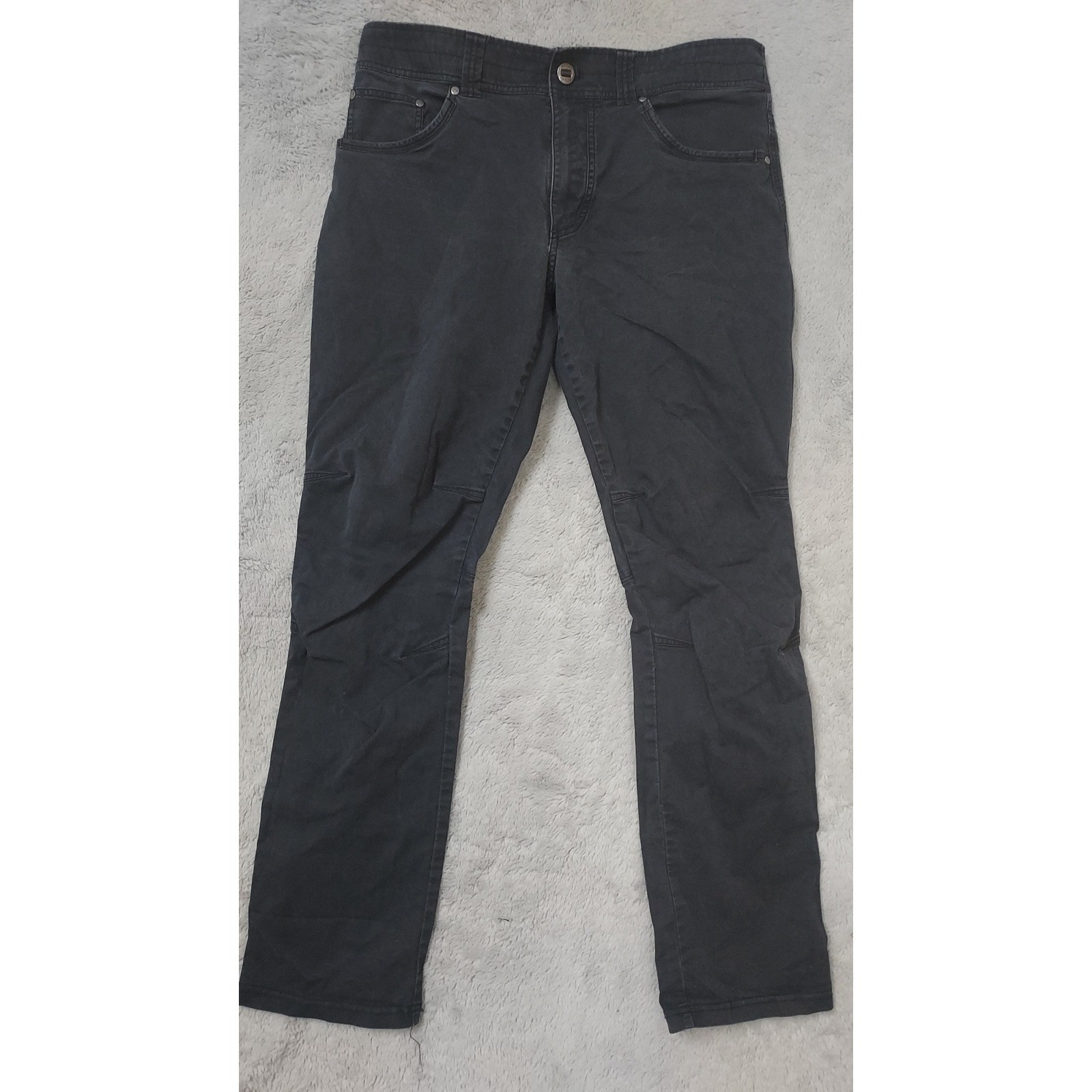 Kuhl Rydr Lite Mens 34x32 Klassik Fit Hiking Outdoor Pants Blue Canvas Climbing