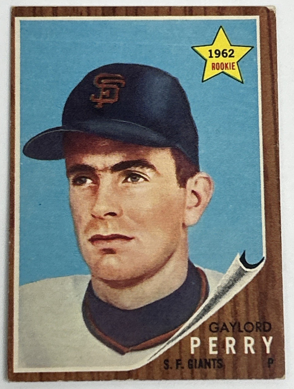 1962 Topps Gaylord Perry #199 RC Rookie San Francisco Giants HOF Vintage