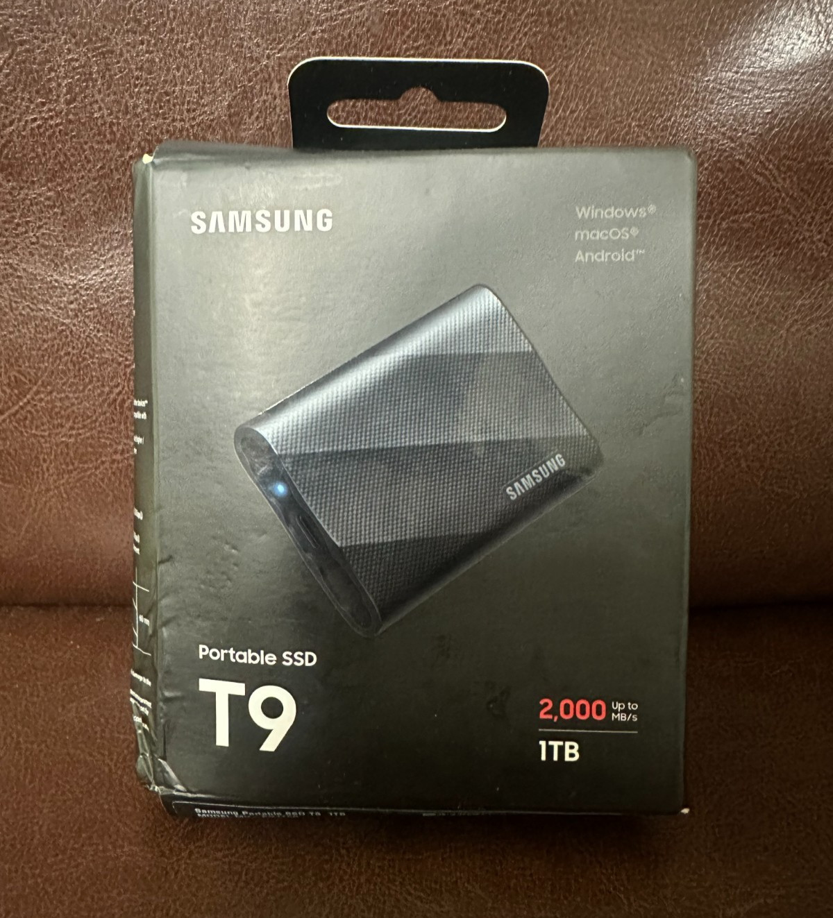 Samsung T9 1TB External Portable SSD MU-PG1T0B -2000MB/s - Black