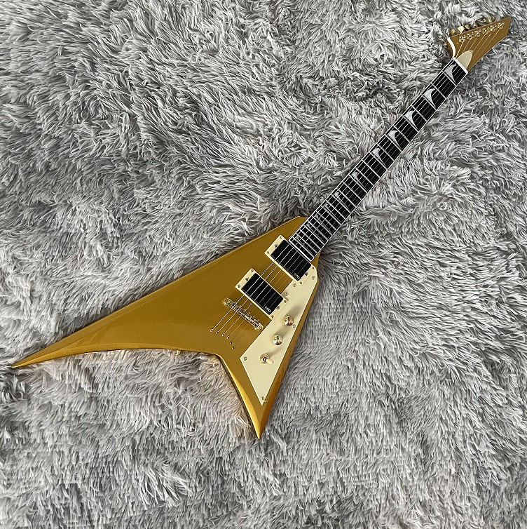 New Electric Guitar Kirk Hammett Metallic Gold Active Pickup Rosewood Fretboard