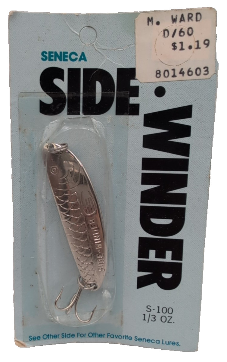 Seneca Side Winder – S-100 1/3oz - Vintage Silver Spoon Fishing Lure Acme Tackle Seneca Side Winder – S-100 1/3oz - Vintage Silver Spoon Fishing Lure Acme Tackle