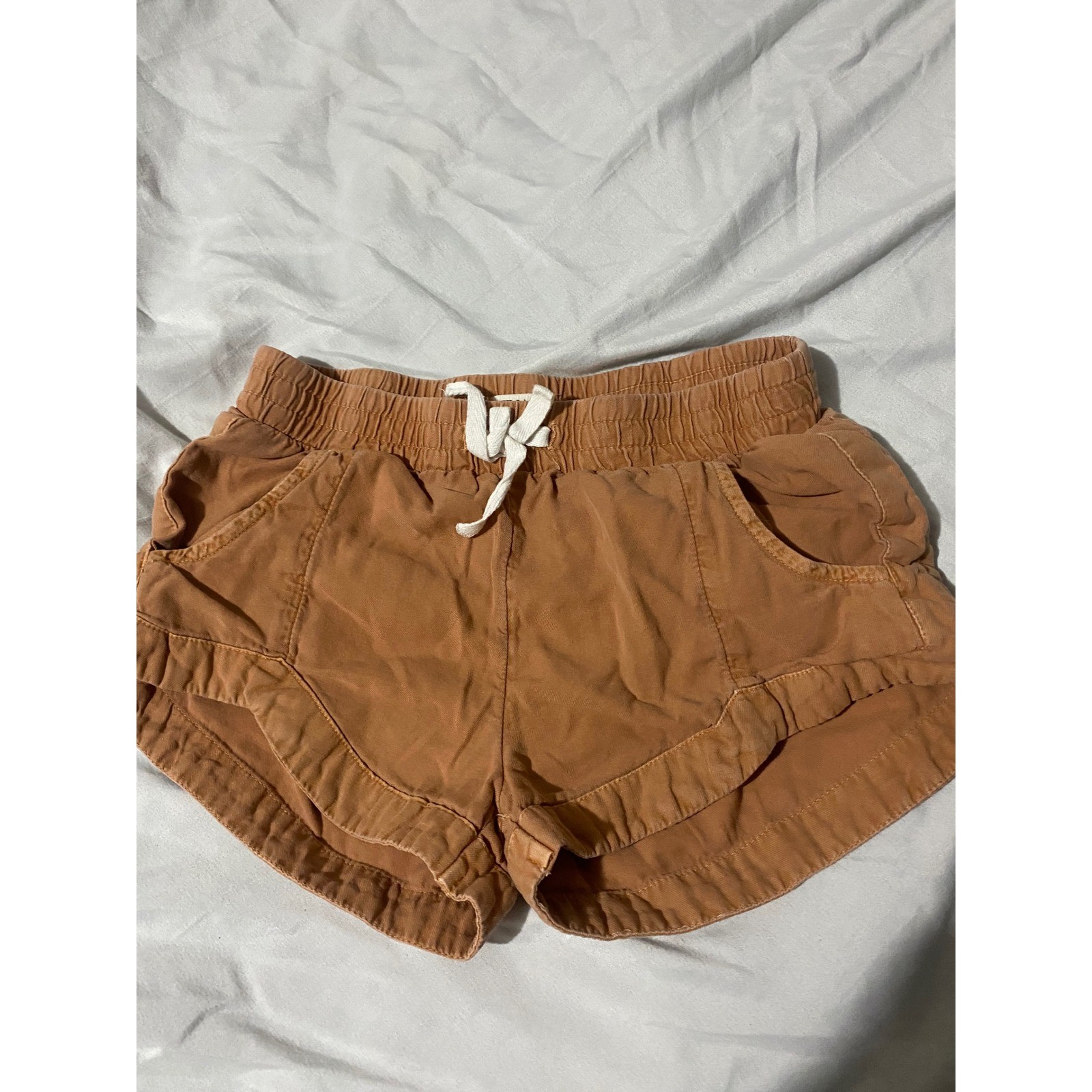 Billabong Girls Size 8 Medium Brown Pull-On Shorts Elastic Waist Billabong Girls Size 8 Medium Brown Pull-On Shorts Elastic Waist