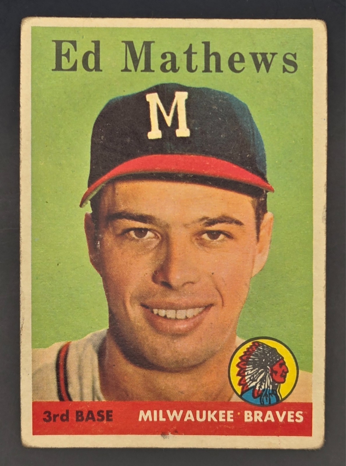 1958 Topps - Eddie Mathews #440 VG 1958 Topps - Eddie Mathews #440 VG