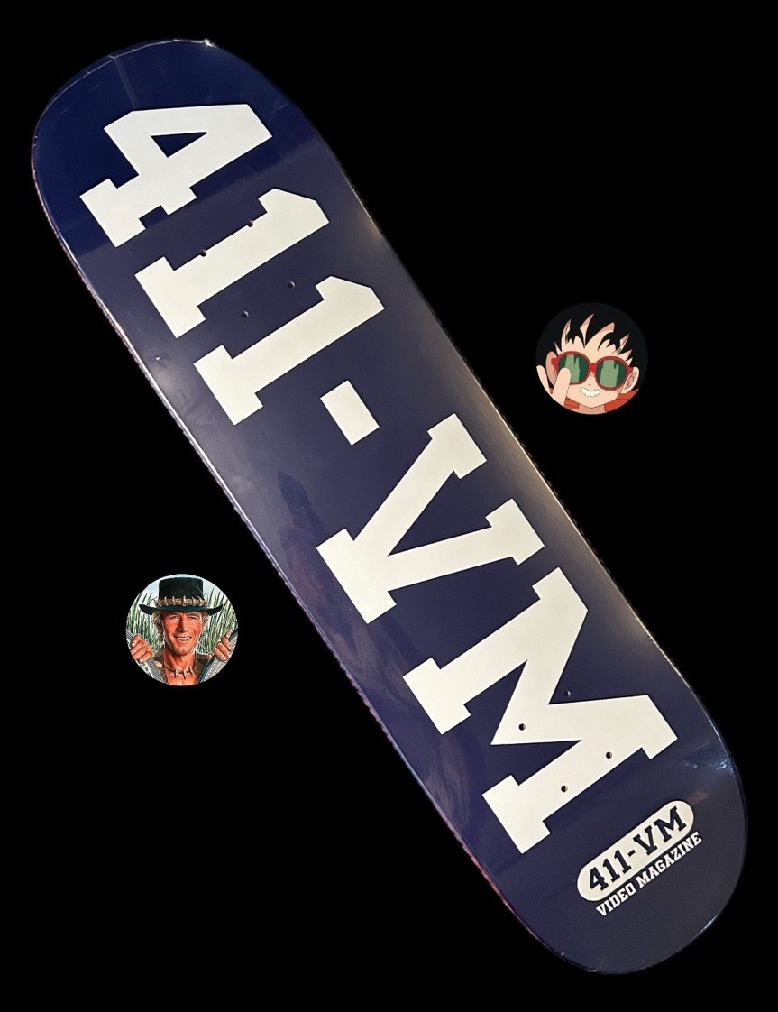 RARE 411VM Athletic Skateboard Deck 8.25” Throwback 411 Video Magazine BRAND NEW
