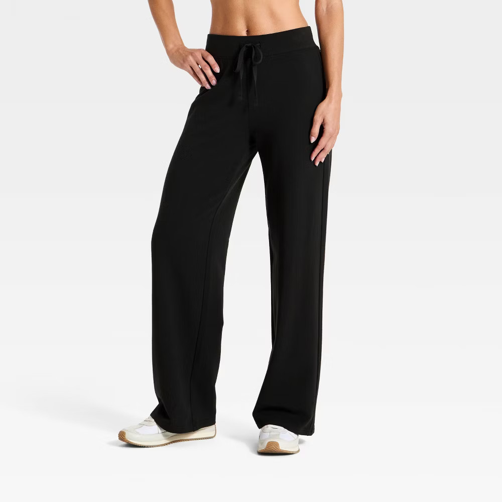 Women\'s Modal French Terry Sweatpants - All In Motion Black