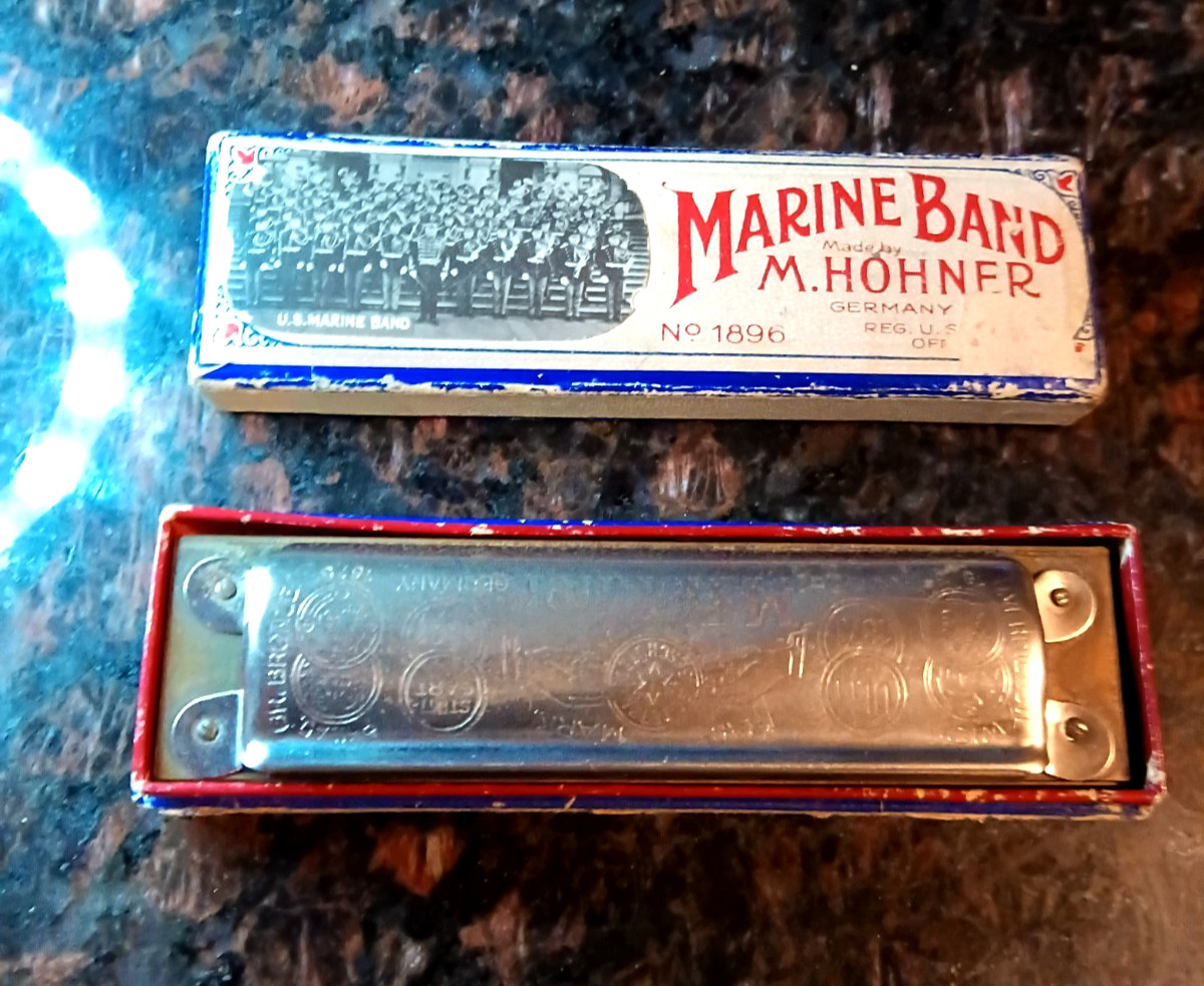 Old Vintage M Hohner Marine Band 1896 Harmonica Made In Germany 1920s Old Vintage M Hohner Marine Band 1896 Harmonica Made In Germany 1920s