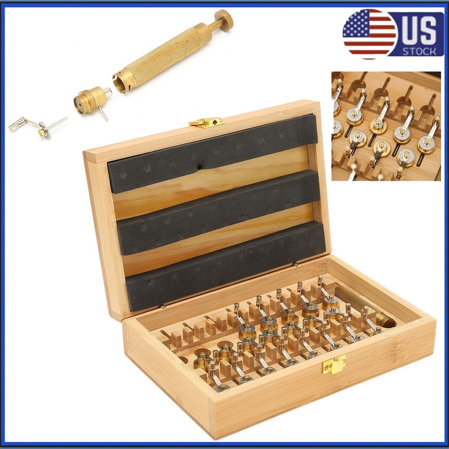 Watch Repair Tool Mainspring Winder Twist Winder Main Spring Handle Tool Kits US