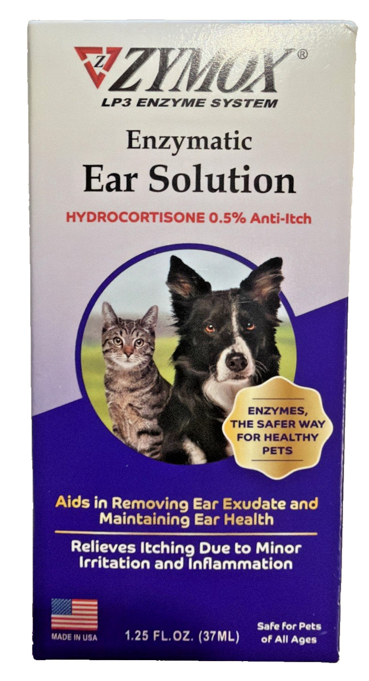 Enzymatic Ear Solution Anti-Itch for Dogs and Cats (1.25 oz) Exp 12/2029