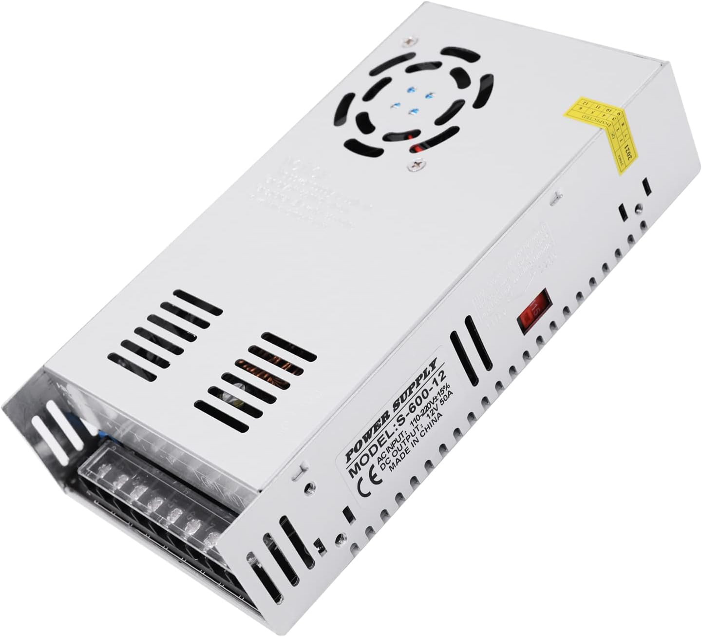 50A 600W 12V DC Power Supply, Universal Regulated Switching AC 110V/220V to DC C