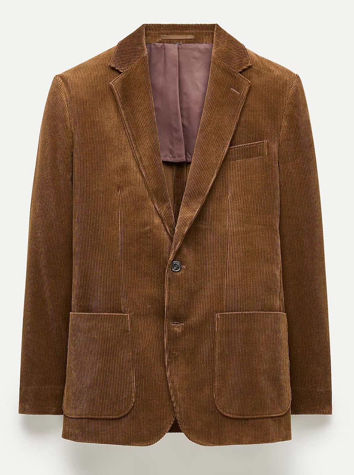 NWT J.Crew Ludlow Slim Fit Blazer 42R Italian Cotton Corduroy Brown BQ471