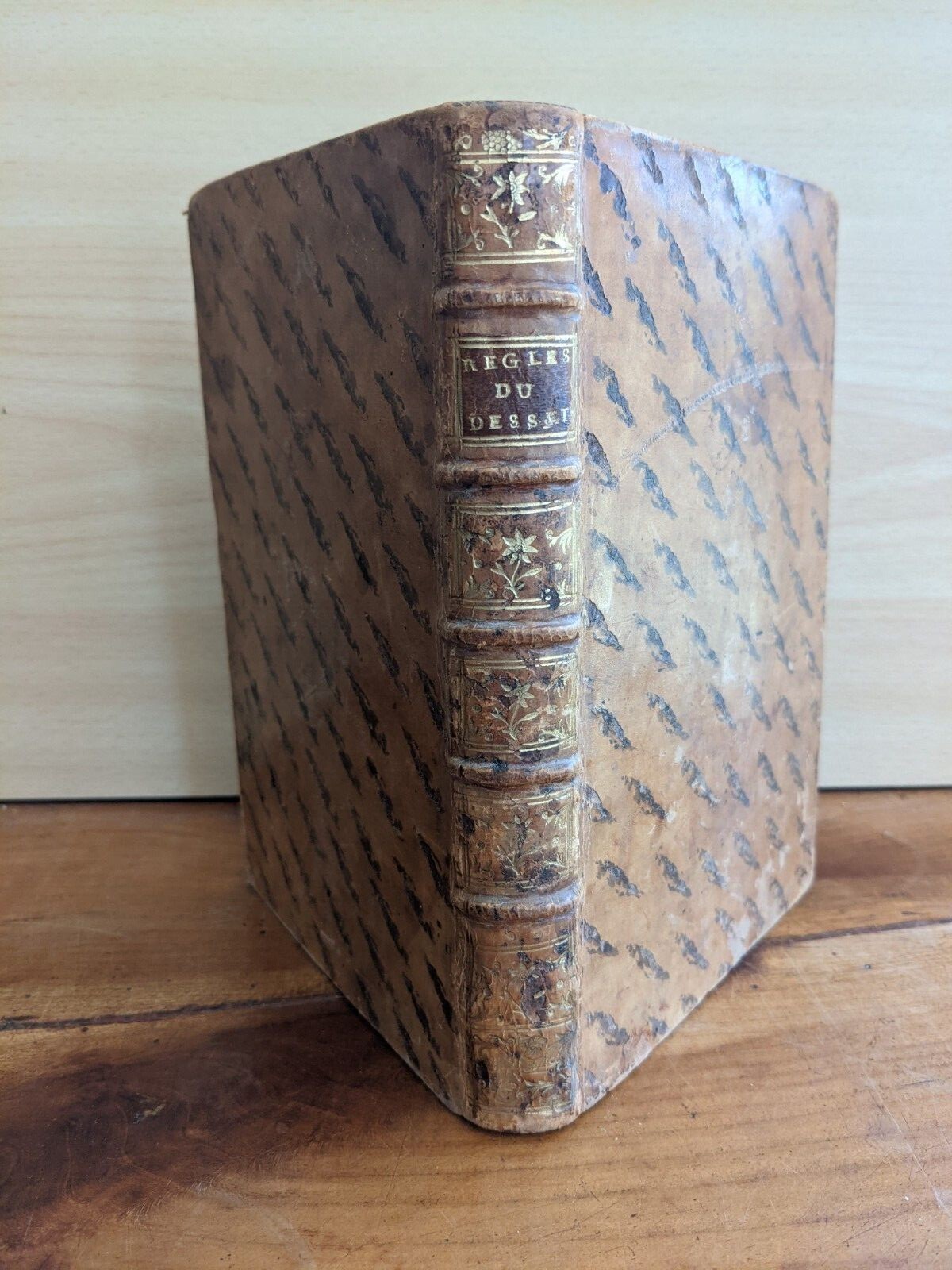 antique book M. Buchotte -the rules of design and washing -24/24 board -1754