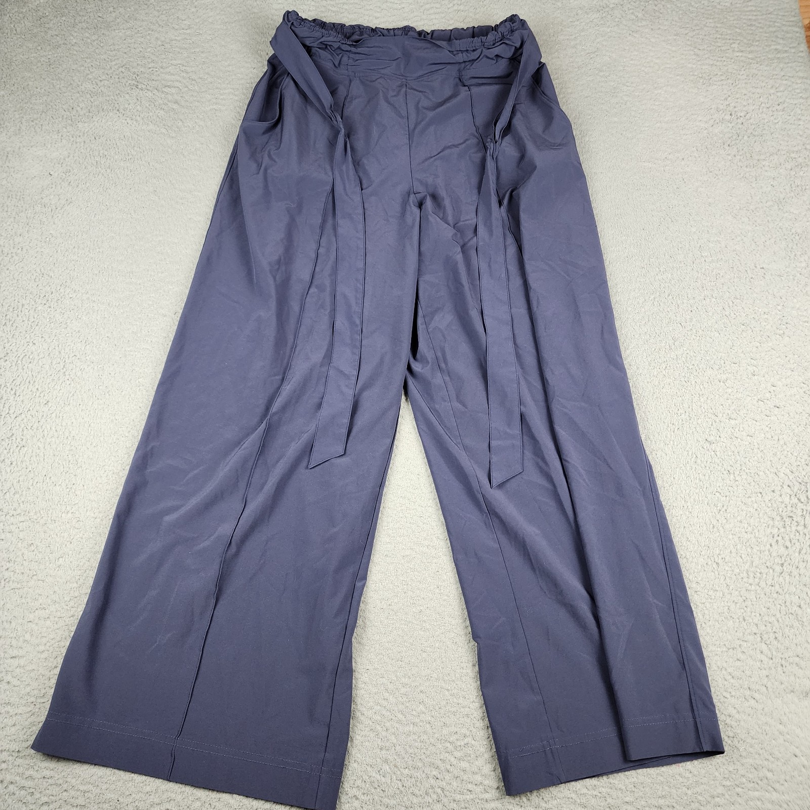 Lululemon Pants Womens 10 Blue High Rise Wide Leg Travel Career Pant Lululemon Pants Womens 10 Blue High Rise Wide Leg Travel Career Pant