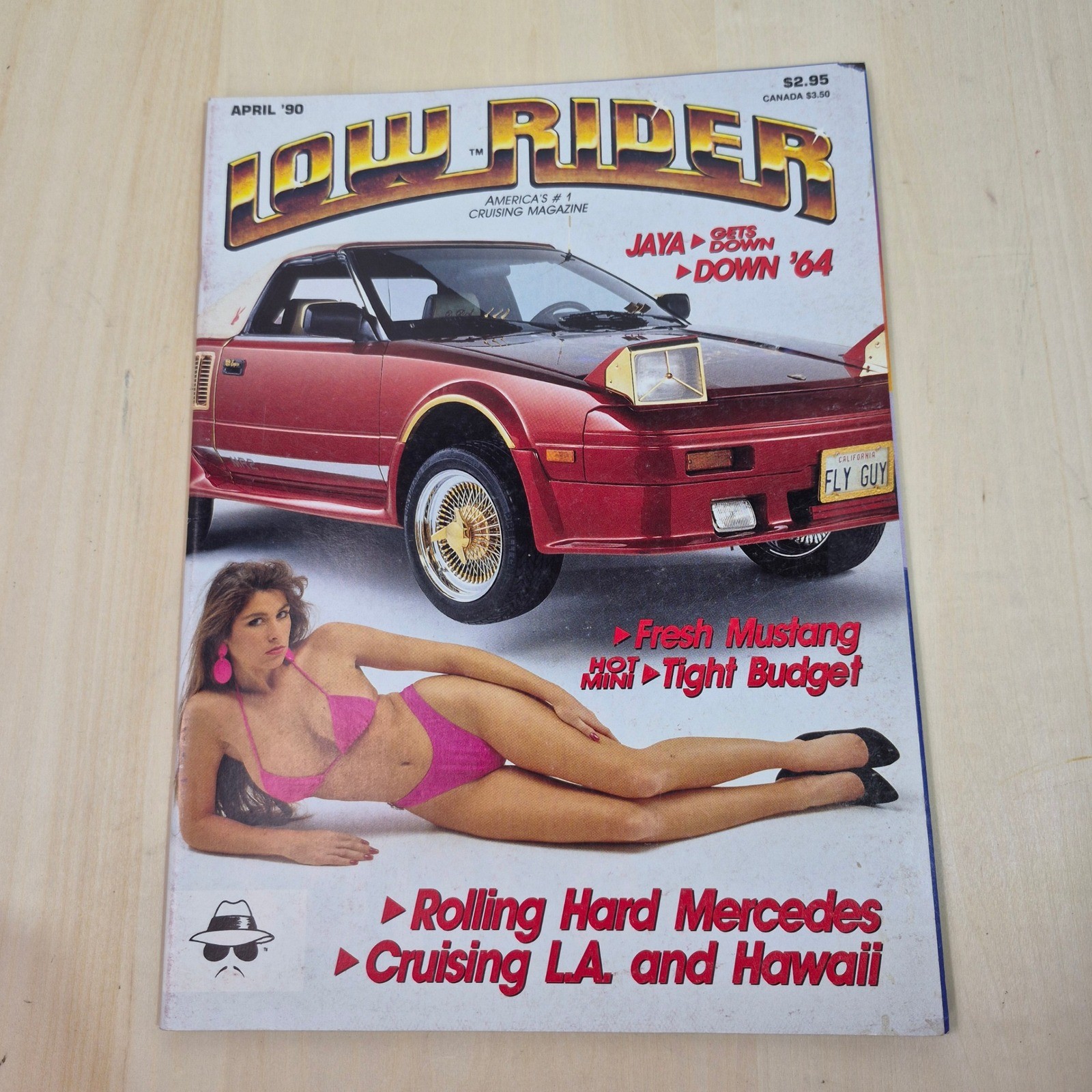 Vintage LowRider Magazine April 1990 Toyota MR2 Cover Orlies Hydraulics Ads VG