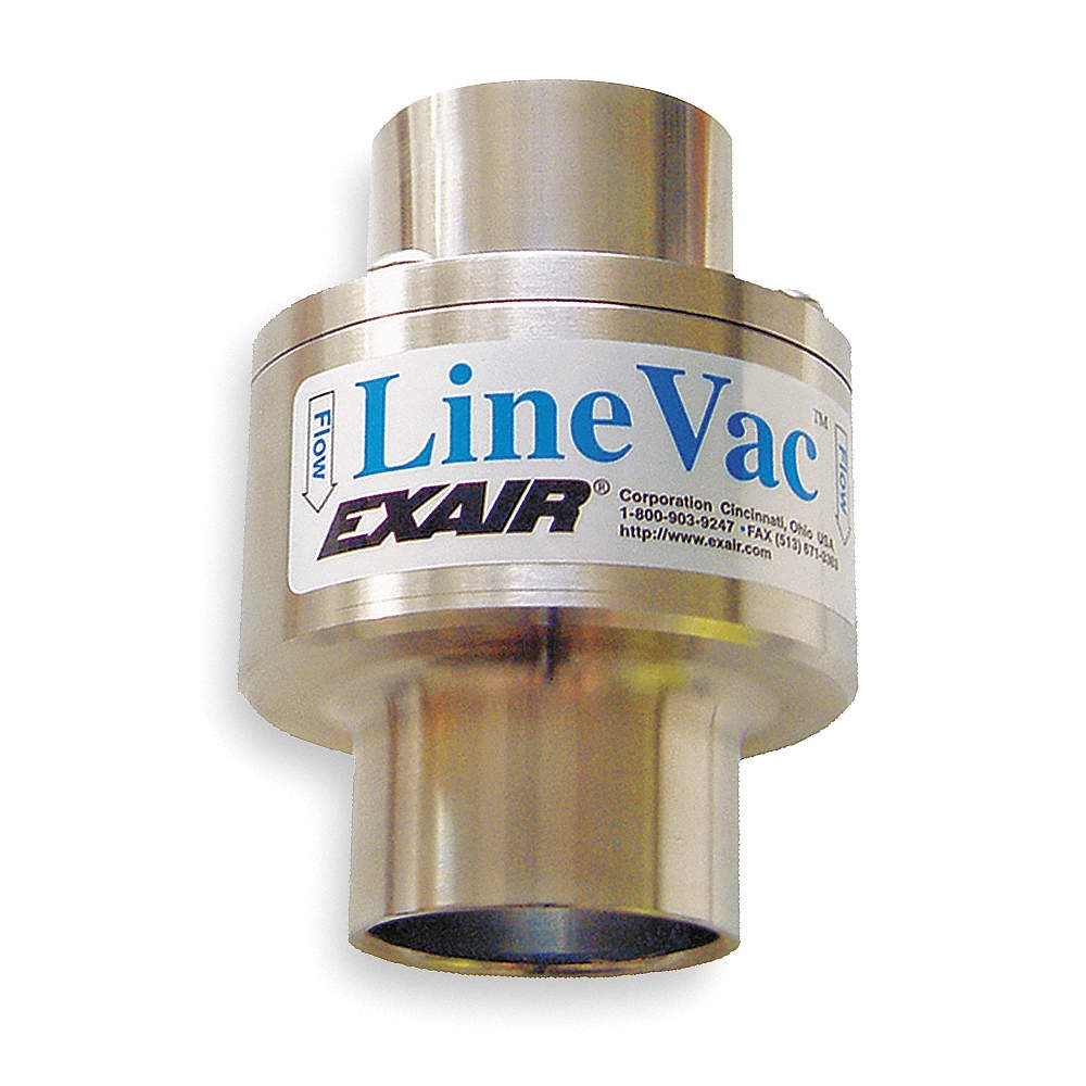 EXAIR 6060 Air Conveyor,SS,3/4 In. Hose,10.7 scfm 4LCP2