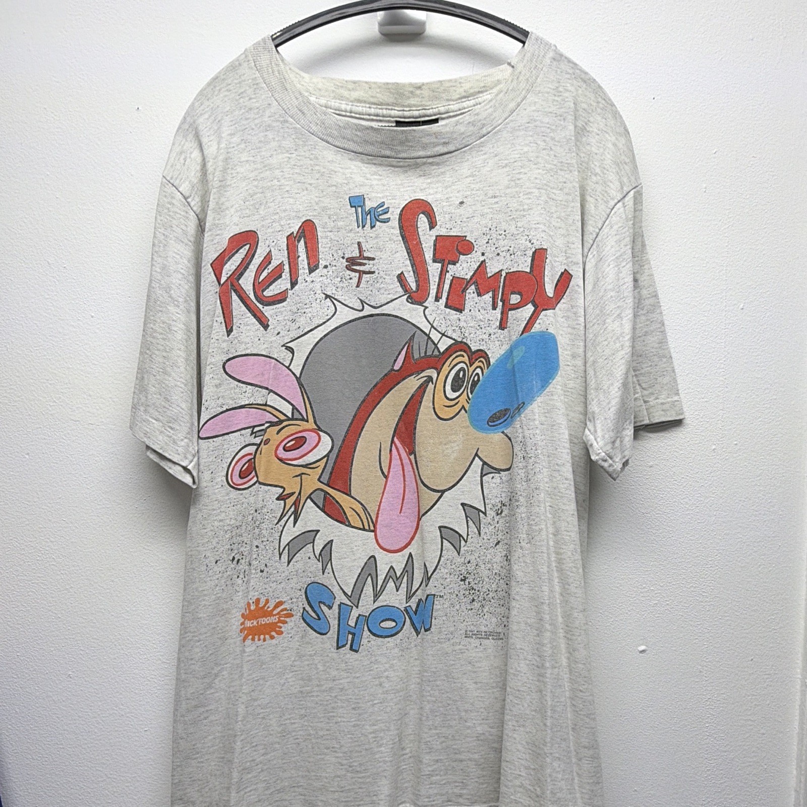 Vintage The Ren & Stimpy Show Nickelodeon Nicktoons MTV Networks T-Shirt Vintage The Ren & Stimpy Show Nickelodeon Nicktoons MTV Networks T-Shirt