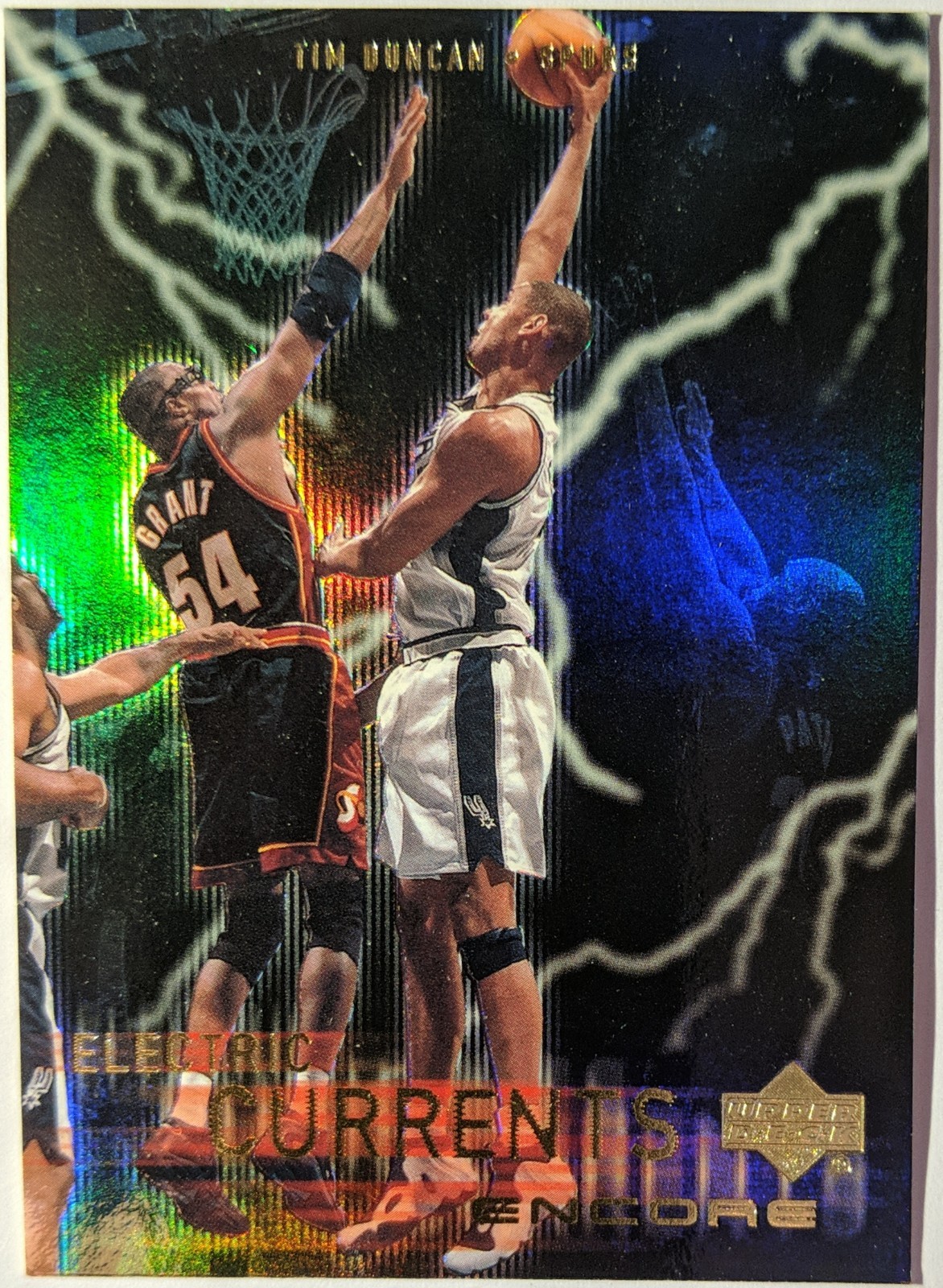 1999 Upper Deck Encore Electric Currents Tim Duncan #EC6 1999 Upper Deck Encore Electric Currents Tim Duncan #EC6