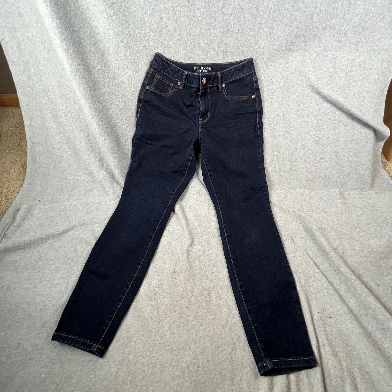 Maurice’s Jeans Woman’s Size M Shirt Dark Wash High Rise