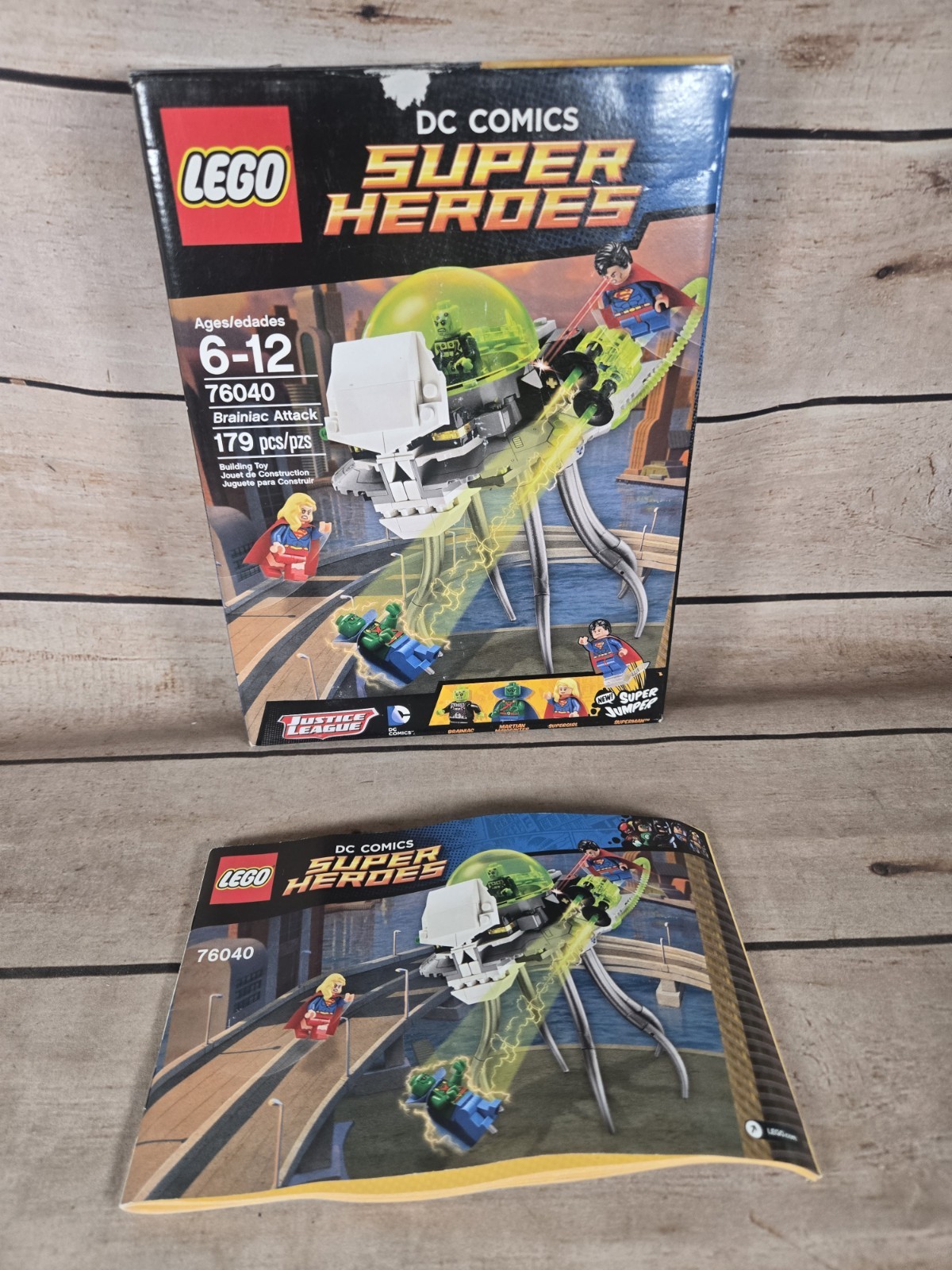 Lego DC COMICS SUPER HEROES 76040 BOX AND MANUAL ONLY Lego DC COMICS SUPER HEROES 76040 BOX AND MANUAL ONLY